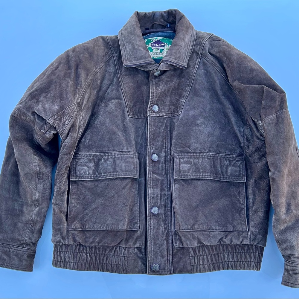 Vintage Weekends Men's Brown Leather Jacket